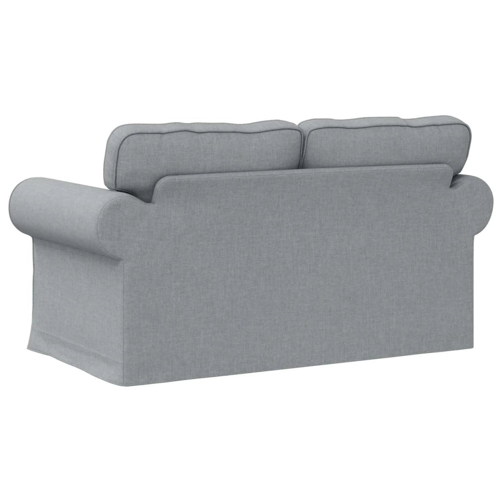 Divano Grigio chiaro 155 x 82 x 80 cm Tessuto 42024299
