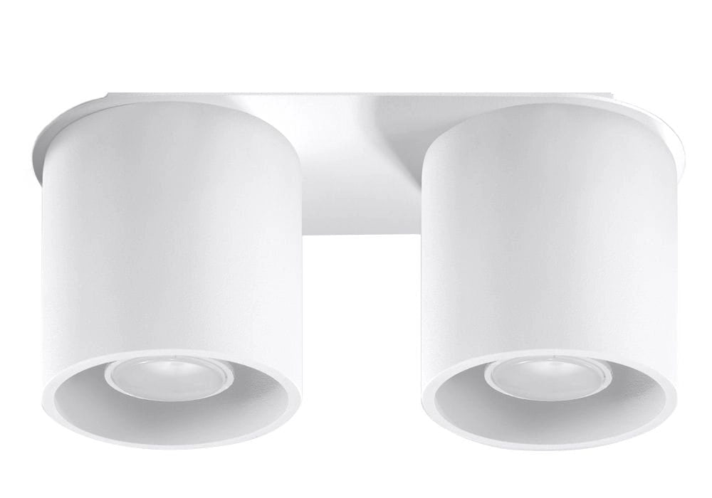 Faretto ORBIS 2 luci bianco GU10 metallo Sollux SL0056