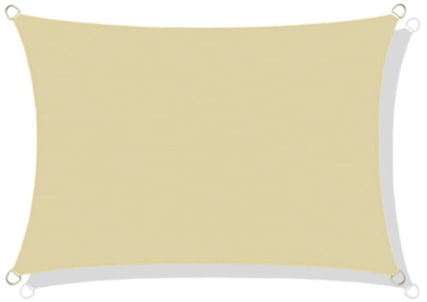AIO FACTORY Vela ombreggiante impermeabile 3x2m Beige per il relax in giardino