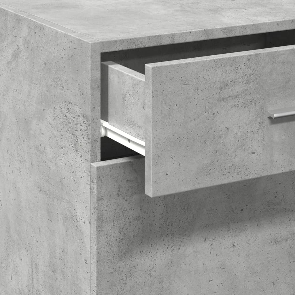 Buffet credenza cassettiera mobiletto mobile contenitore organizer per cucina soggiorno salotto 45 x 42,5 x 93 cm legno ingegnerizzato grigio 02_0031942