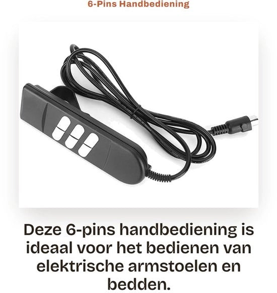 Pannello di controllo manuale a 6 pulsanti per sedute elettriche