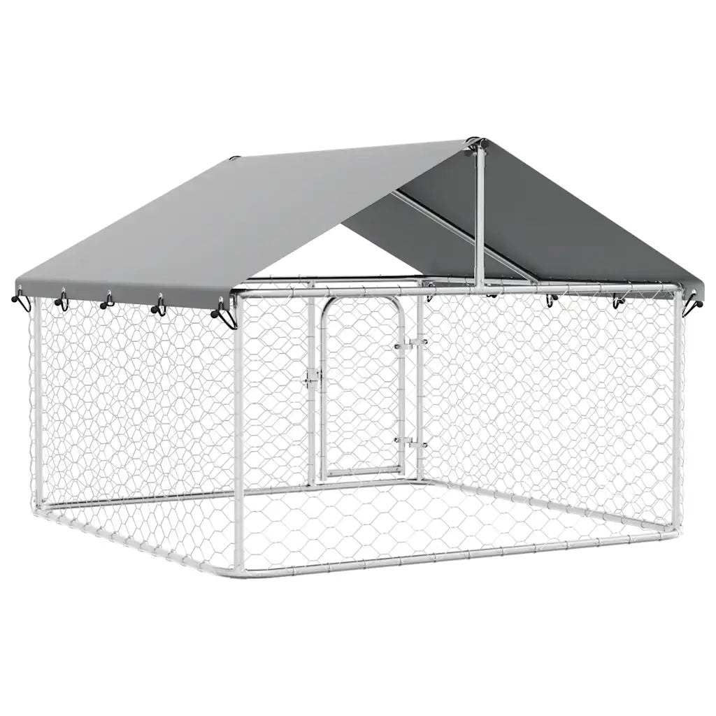 Gabbia per Cani da Esterno con Tetto 200x200x150 cm CFW7609710