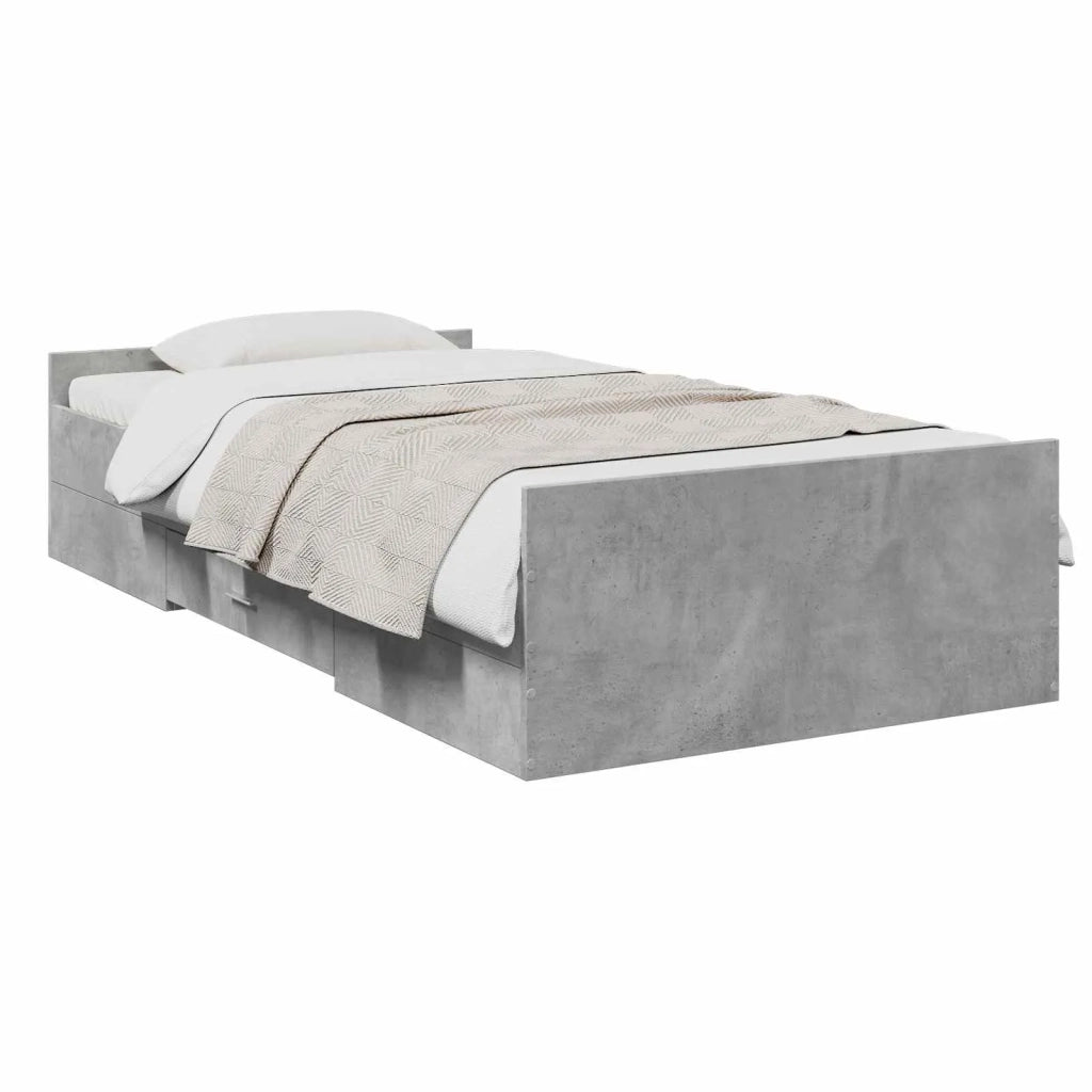 Telaio del letto con storage Grigio Cemento 80 x 200 cm 3429506