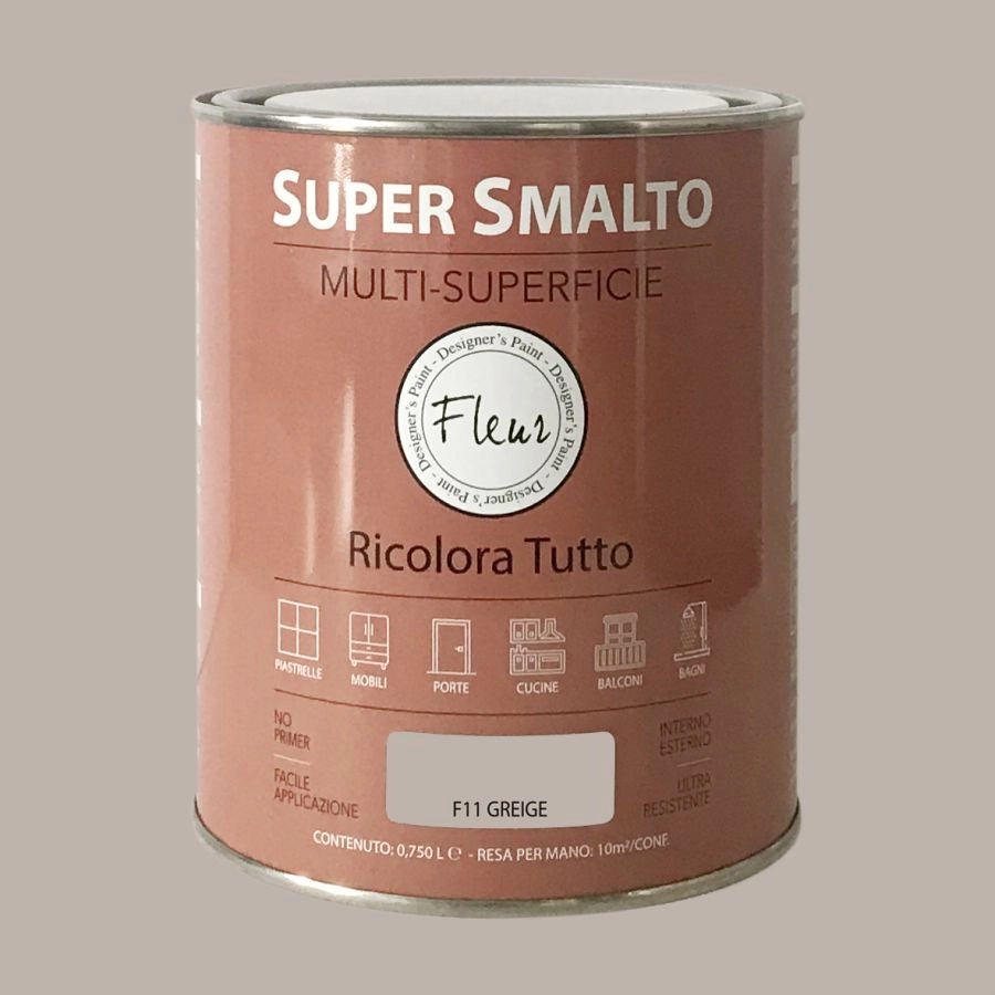 Fleur super smalto multi-superficie 750ml f11 greige