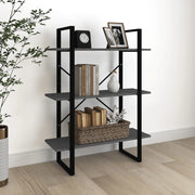 Libreria a 3 Ripiani Grigia 80x30x105 cm in Massello di Pino 806534