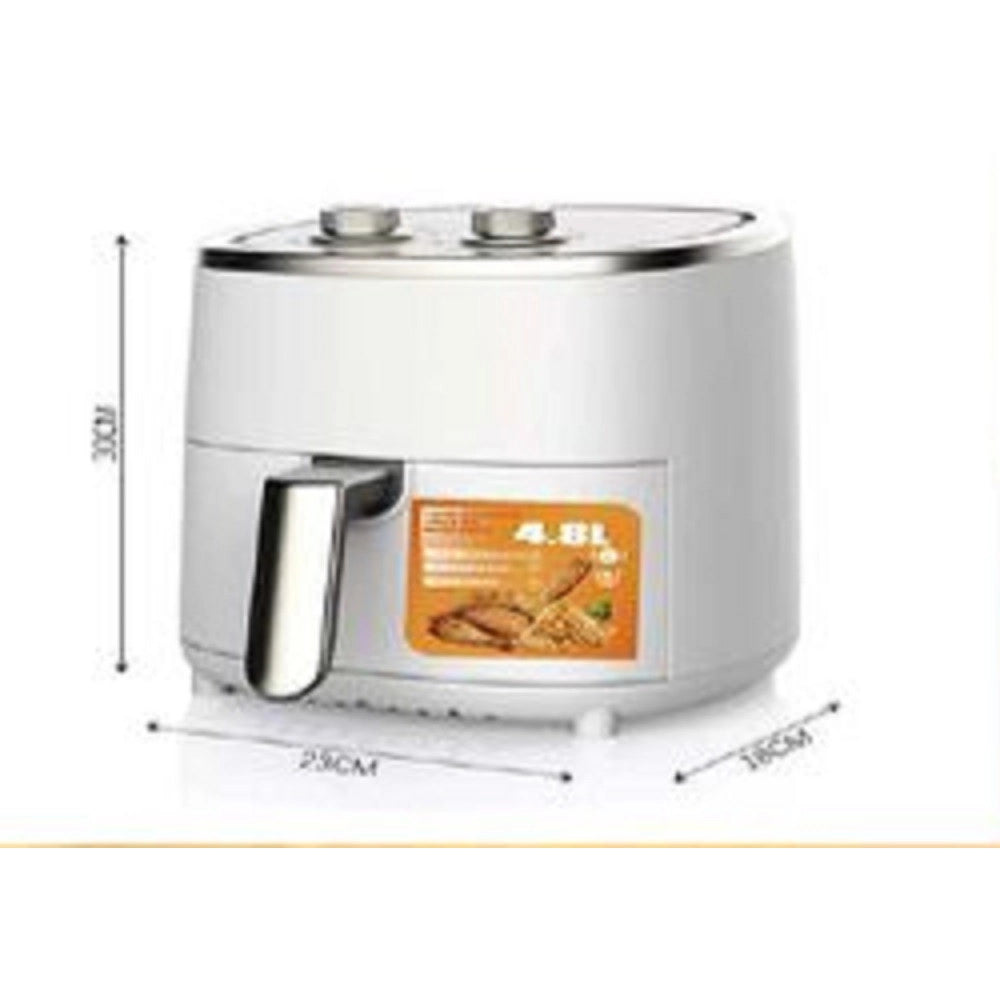 Trade Shop - Friggitrice Ad Aria Elettrica Capacità 4,8 Litri Potenza 1200w Con Timer Tx-8250 -