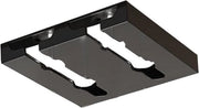 Sostegno per bicchieri da vino in acciaio inossidabile - contenitore per posizionamento sotto la credenza - asciugamani per bicchieri da vino in metallo - conservazione per credenza cucina bar (2 fessure) ripiano per caffè