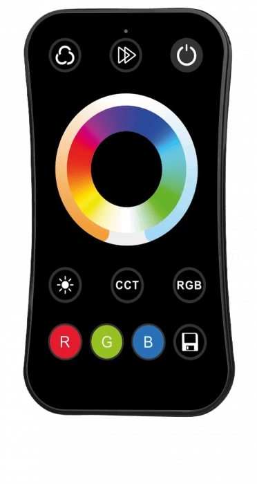 Telecomando RF R17 per LED RGB+CCT touch nero Ecolight