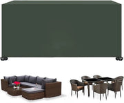 Copertura protettiva per esterno, dimensioni 126*126*74 cm, impermeabile, resistente ai raggi UV, resistente al freddo, adatto per mobili da giardino e ecocompatibile.