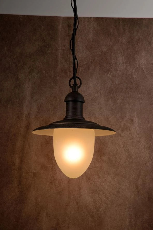 Lampada sospesa esterna Lucide Aruba E27 IP44 bronzo