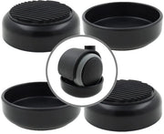Set di Protezioni Antiscivolo per Pavimenti in Gomma - 4 pezzi - Antiscivolo - Protezione contro le Scalfature - Cuscini di Protezione per Mobili - Adatto per Ruote fino a 60 mm - Piedino di Gomma con Alta Aderenza - Protezioni per Mobili