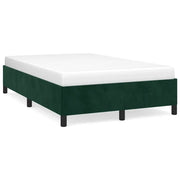 Letto matrimoniale | Letto per adulti | Giroletto senza Materasso Verde Scuro 120x190 cm Velluto