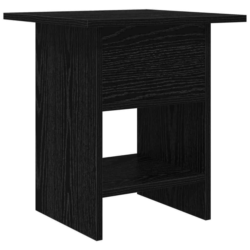 Comodino 2 pcs Rovere Nero 41 x 40 x 45 cm Legno multistrato 8000439