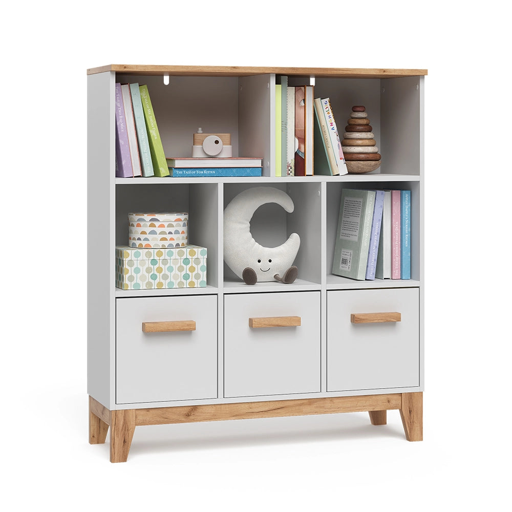 Vitalispa Scaffale per bambini Bianco/Artisan 98.4 x 113.4 cm