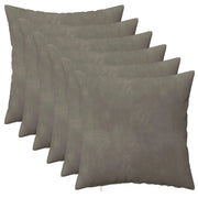 Cuscino con cuscino HEERLEN 6 pz Grigio Chiaro Velluto 924156