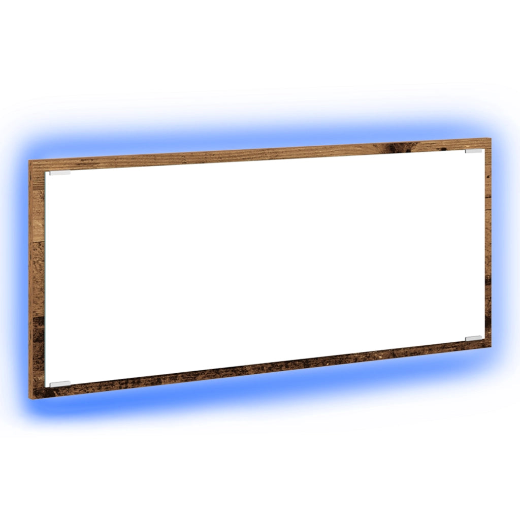 Specchio da Bagno Legno Vecchio Legno ingegnerizzato, Vetro