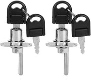 Sistema di Chiusura per Mobili - 2 Pezzi - Compreso 4 Chiavi - Diametro 16/19 mm - Adatto per Mobili - Alta Qualità - Cassetto di Chiusura