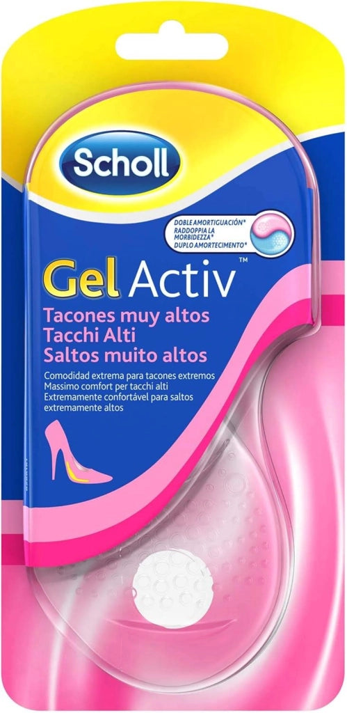 SCHOLL SOLETTE GEL ACTIV DONNA PER TACCHI ALTI AZIONE AMMORTIZZANTE E ANTISCIVOLO  1 PAIO