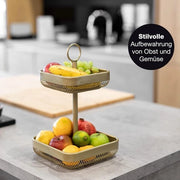 Sistema di profondità, fruttiera, oro