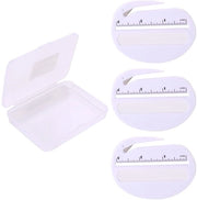 Aprilettere in 3 pezzi - Aprilettere sicuro - Gadget per aprire lettere - Scatola in plastica - Aprilettere in acciaio durato - Dimensioni 9,5 x 7 cm