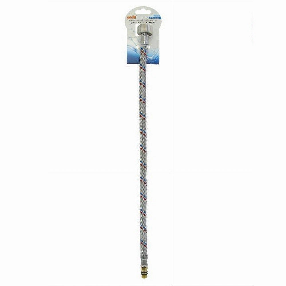 Trade Shop - Tubo Flessibile Flessibili Per Rubinetto Miscelatore Acqua 40cm F1/2xm10/1 79910 -
