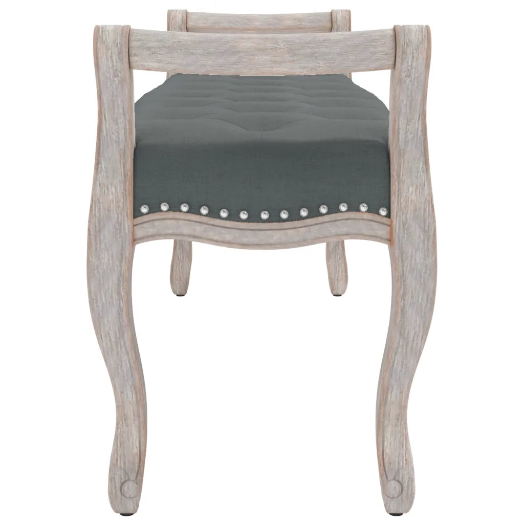 Panca Grigio Scuro 110x45x60 cm in Tessuto