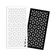 ELLISSE - Pannello in PVC traforato - Parasole Misura: 47x94 cm, Colore: bianco
