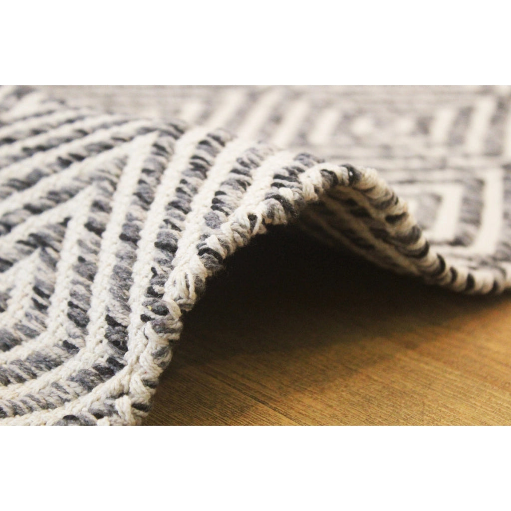 Tappeto Cocktail 310 in cotone beige a rombi