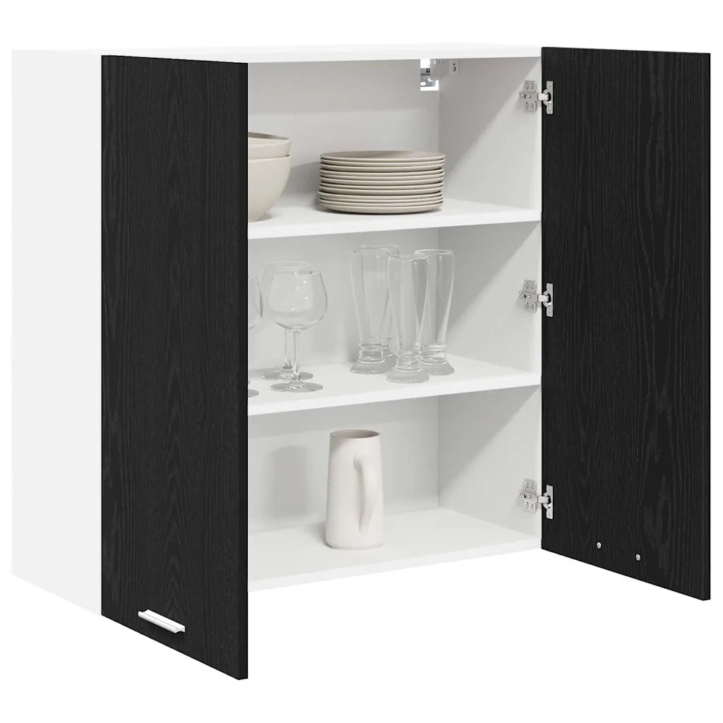 Armadio pensile Rovere Nero 80 x 31 x 80 cm Legno multistrato 884283