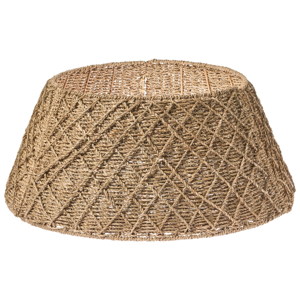 Copribase Albero di Natale collare naturale Seagrass ⌀ 52cm fatto a mano rotonda Accessori decorazioni