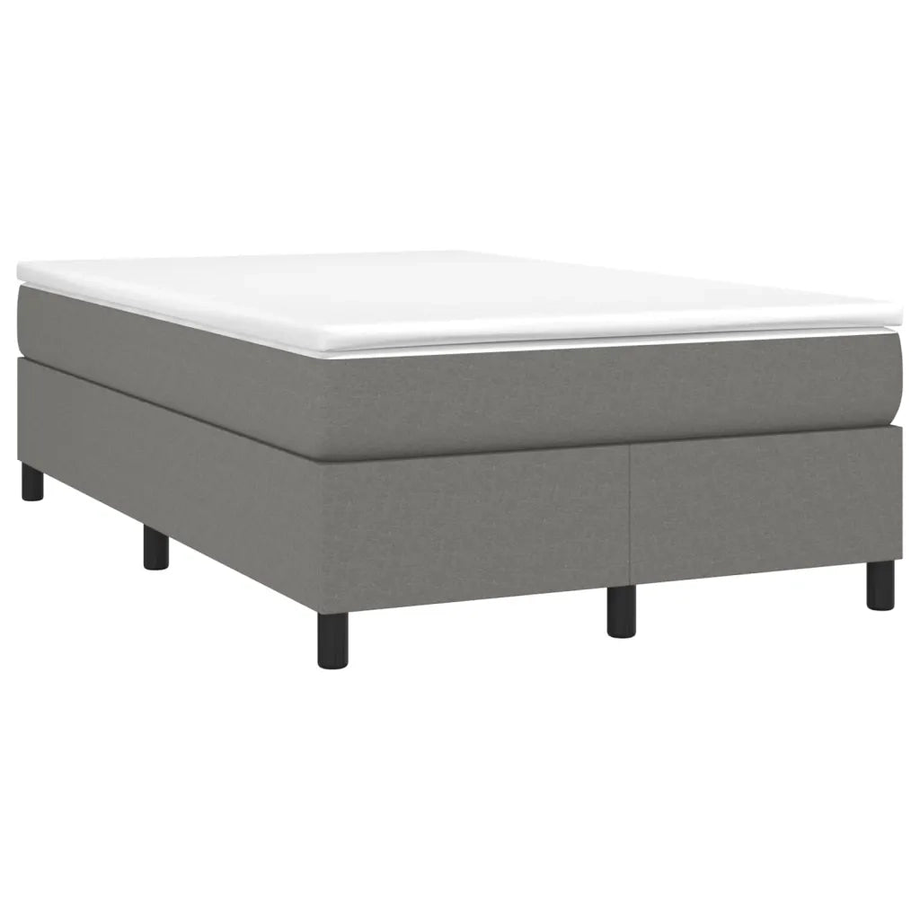Giroletto a Molle con Materasso Grigio Scuro 120x200 cm Tessutocod mxl 75909