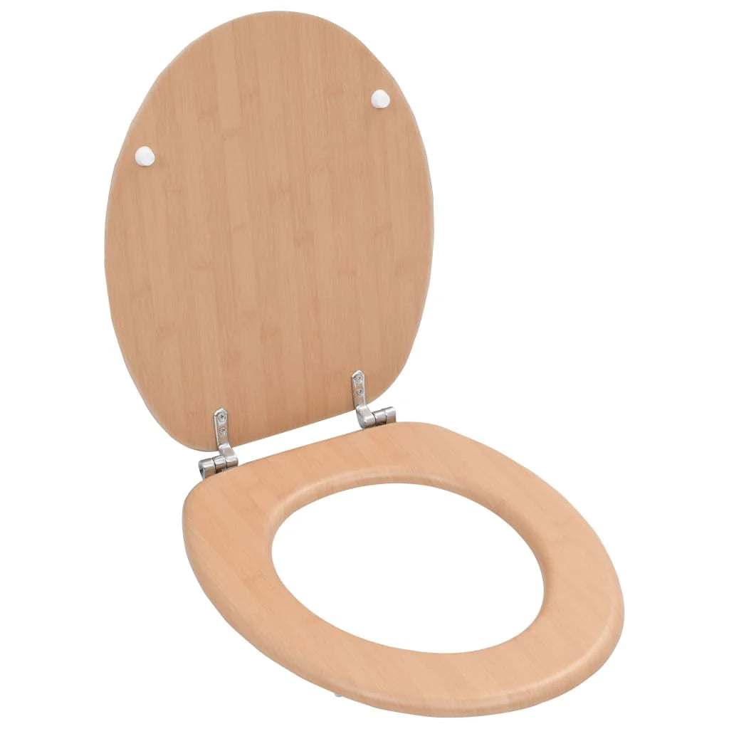 Set di due sedili per WC con coperchio MDF design bambù 02_0002963