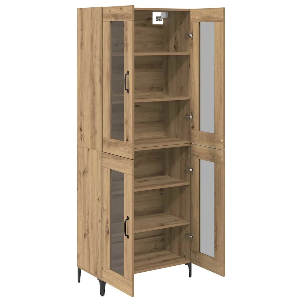 Credenza | Madia | Buffet da pranzo | Armadio da pranzo Rovere artigianale 69,5 x 34 x 180 cm