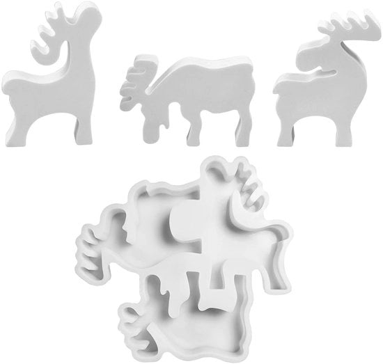Molde in Silicone per Candelabro e Profumi - Qualità Flessibile e Duratura - Bianco - Decorazione di Natale - 3 Cigni