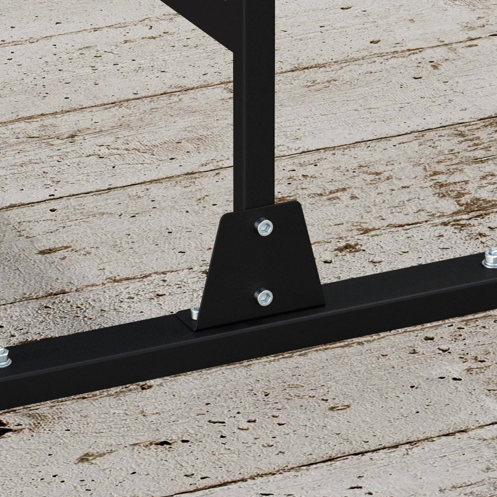 Biombo 3 Pannelli Separatore Ambienti ¨C zephmum ¨C Nero 122x198 cm