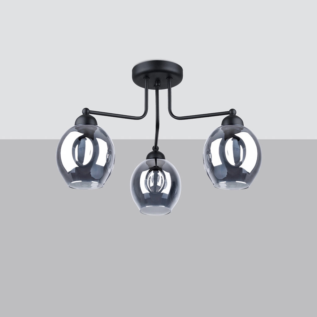 Lampadario FILLAN 3 nero