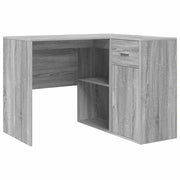 Scrivania | Tavolo da Ufficio ad angolo con cassetto Grigio Sonoma 102 x 88 x 75 cm