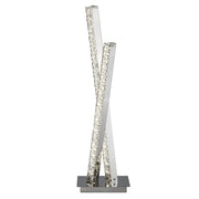 Lampada Da Scrivania Contemporanea Trifoglio Acciaio Cromo Led 13W 4000K