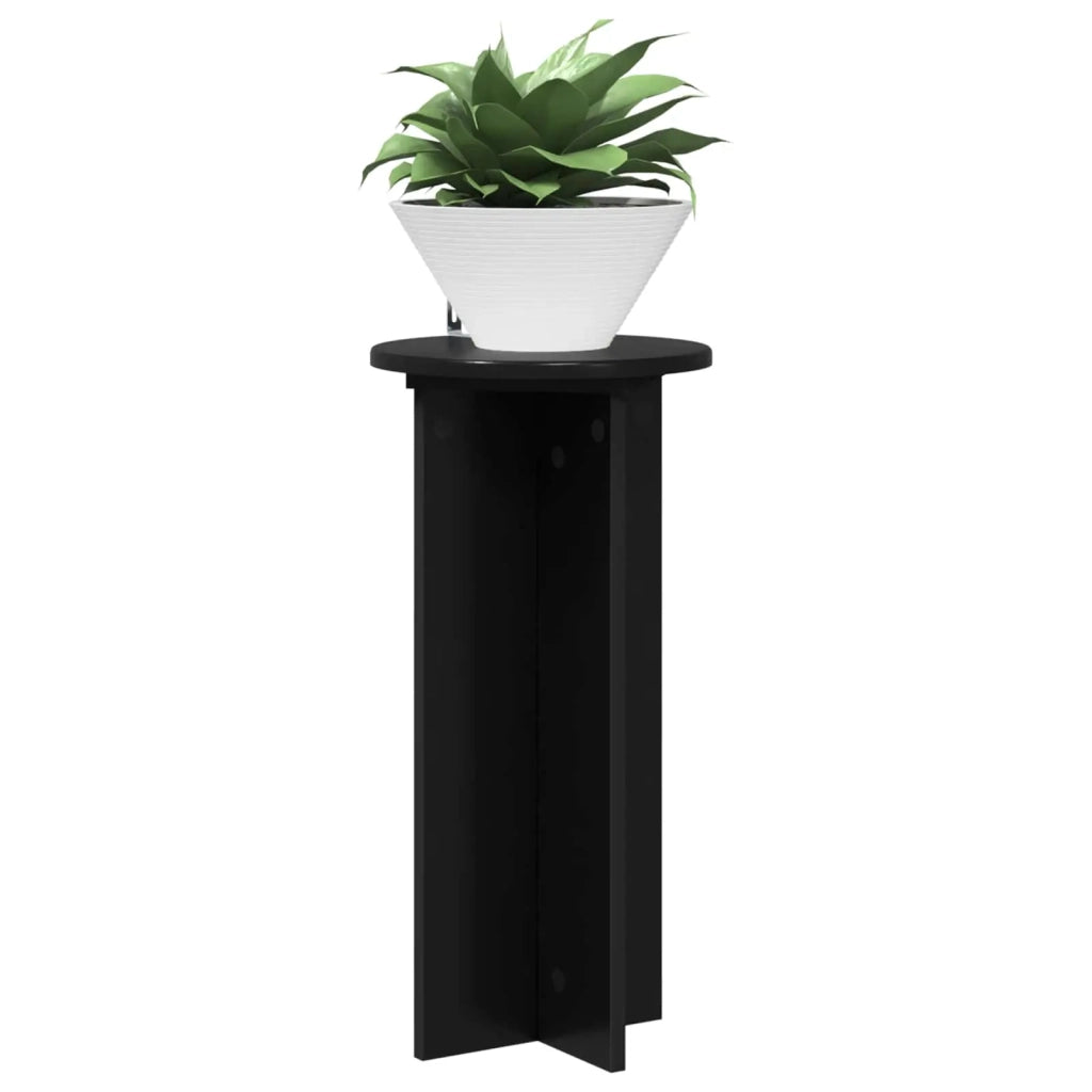 Supporto per piante 2 pcs Nero 29,5 x 29,5 x 60 cm