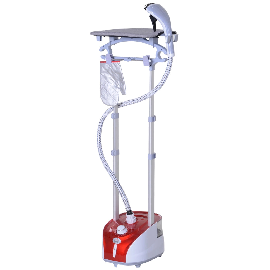 Stiravapore Verticale 1950W 32g/min ¨C zephmum ¨C Rosso, Serbatoio 2L, Asta Telescopica, 38s Pronto