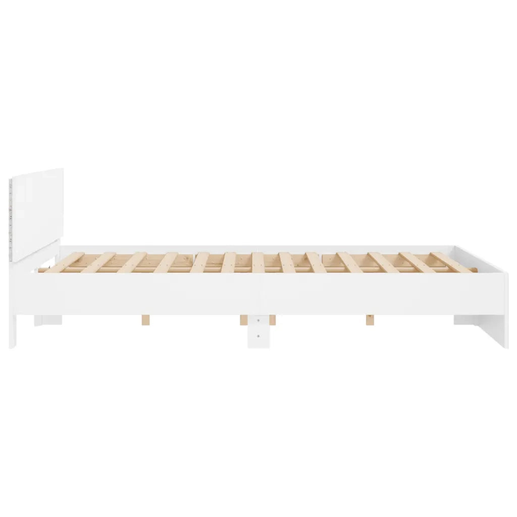 Giroletto con LED senza Materasso Bianco 180x200 cm 3207588