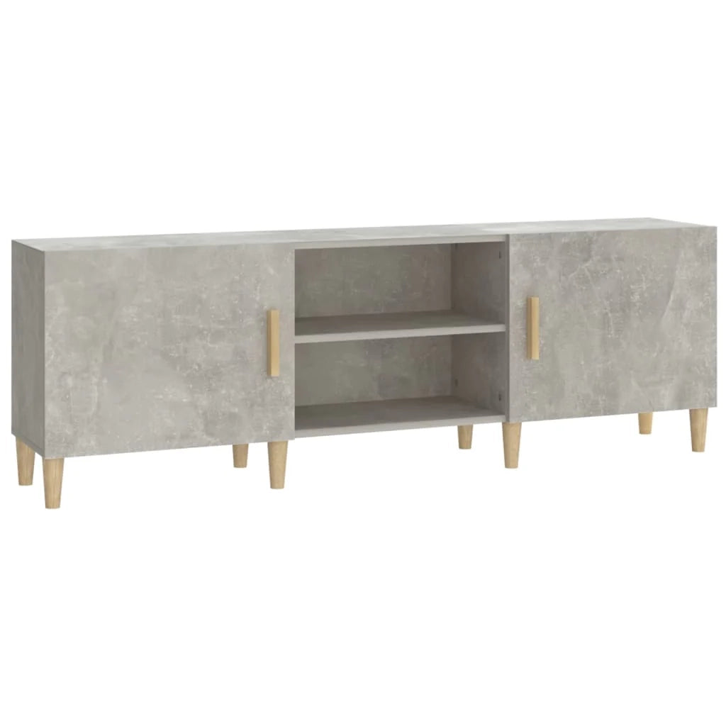 Mobile TV multimediale mensola TV credenza TV per sala da pranzo soggiorno camera da letto 150 x 30 x 50 cm legno ingegnerizzato grigio 02_0025999