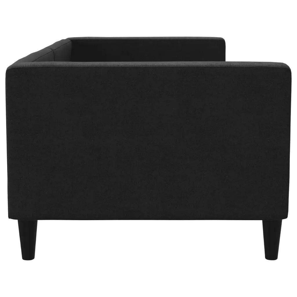 Letto da Giorno Nero 80x200 cm in Tessuto 353980