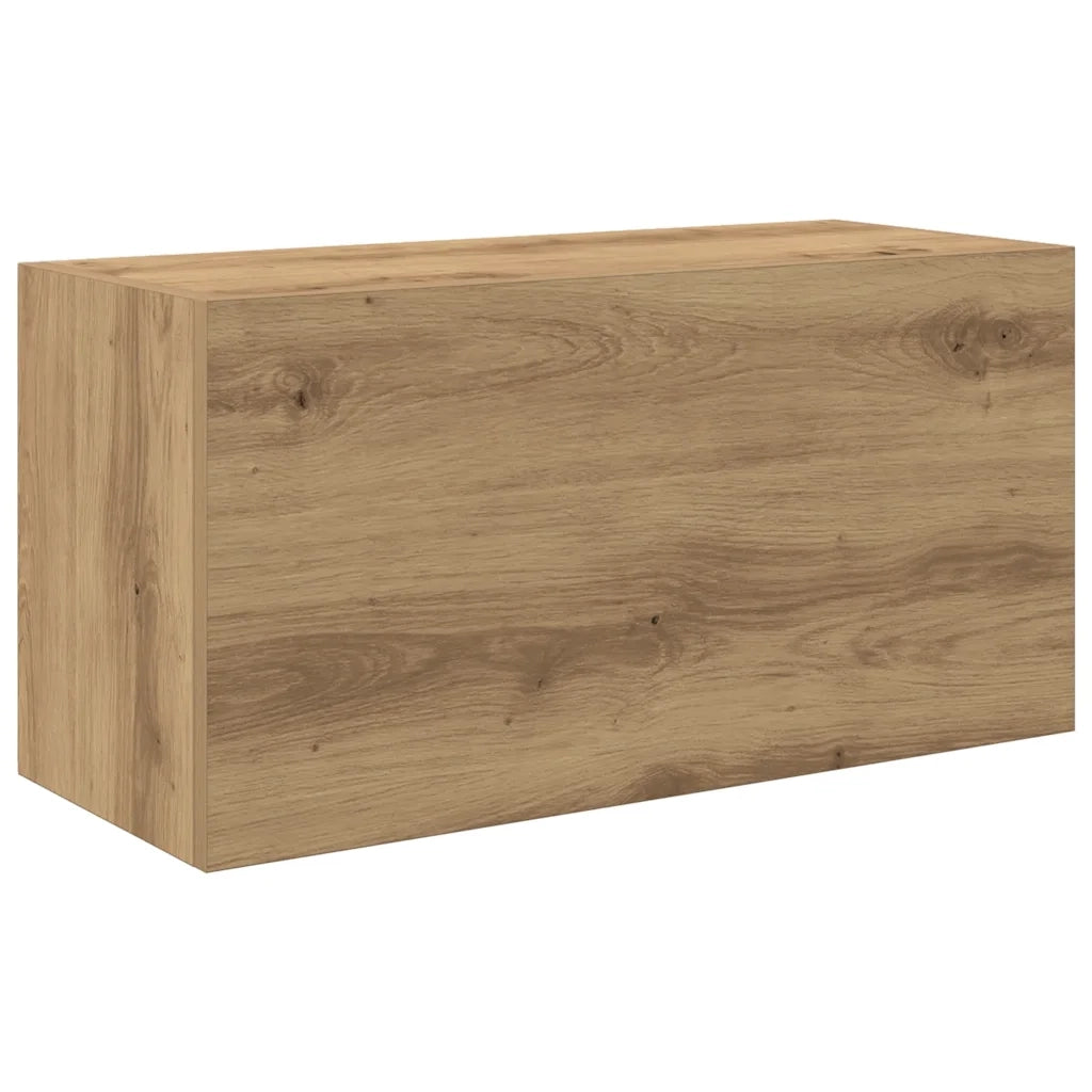 Mobiletto da Bagno Rovere Artigianale 60x25x30 cm Truciolato 860066