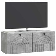 Mobile TV da Muro | Armadietto TV | Mobile Porta TV Grigio Cemento 78,5 x 31 x 30 cm