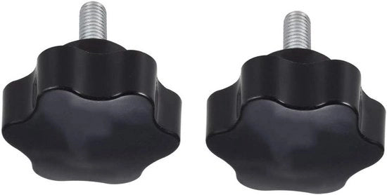 Viti a manubrio M8 x 20mm - Pignone - Nero Plastica - Manubrio - Attrezzatura Meccanica - Installazione Facile