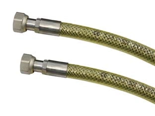 TUBO GAS FLESSIBILE IN ACCIAIO INOX CON GUAINA FF  cm.200