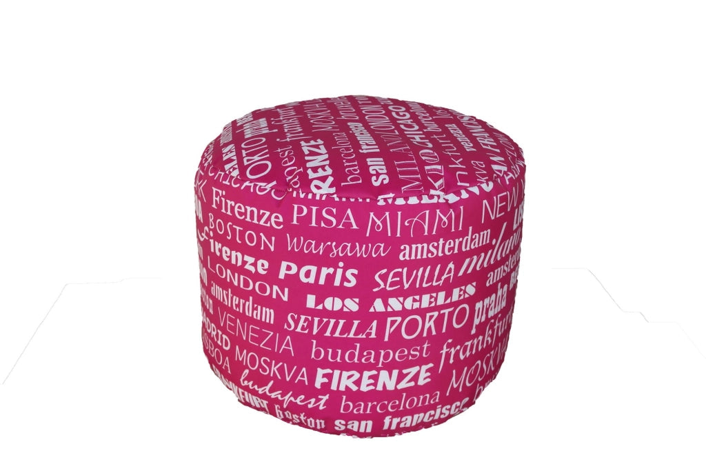 Pouf Big City impermeabili durevoli per esterni design moderno ideali per il relax in piscina