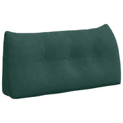 Cuscino per Schiena | Cuscino dorsale Verde Scuro 100 x 24 x 50 cm Velluto