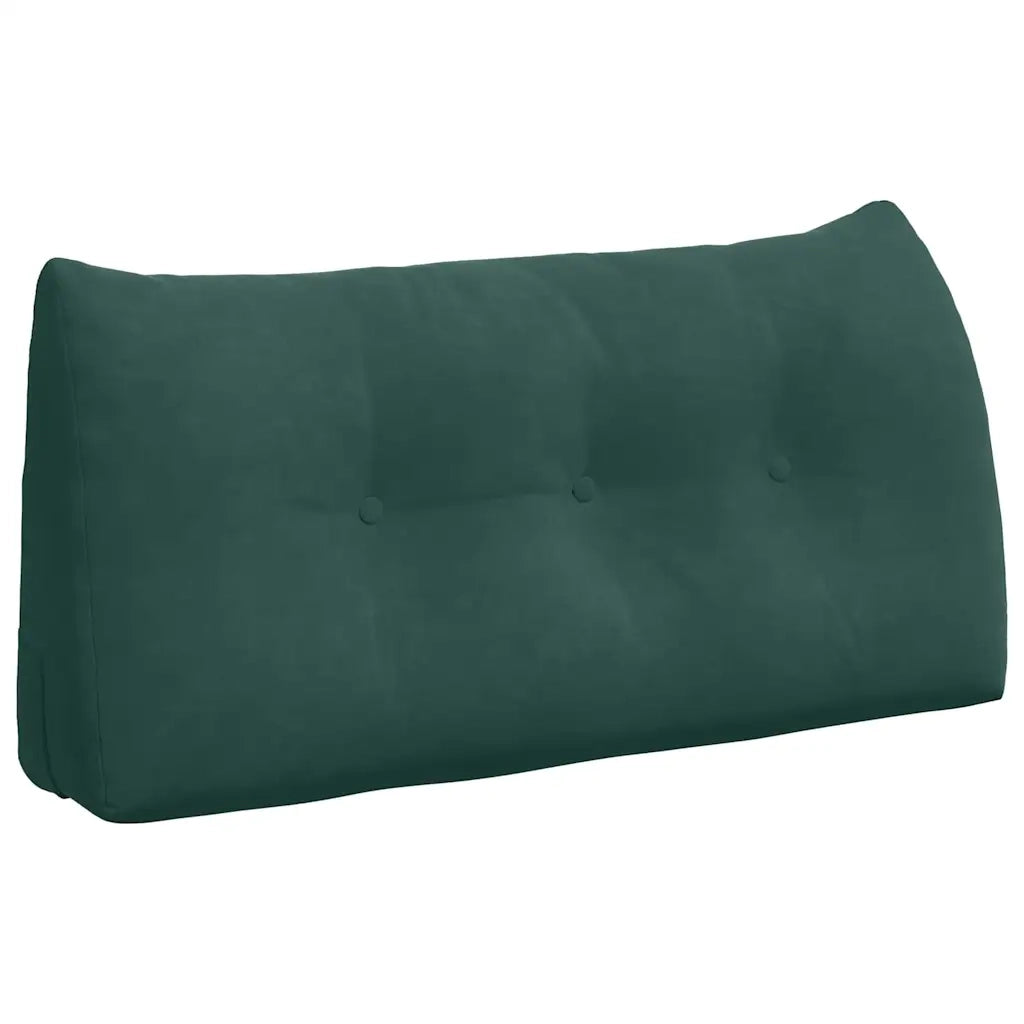 Cuscino per Schiena | Cuscino dorsale Verde Scuro 100 x 24 x 50 cm Velluto